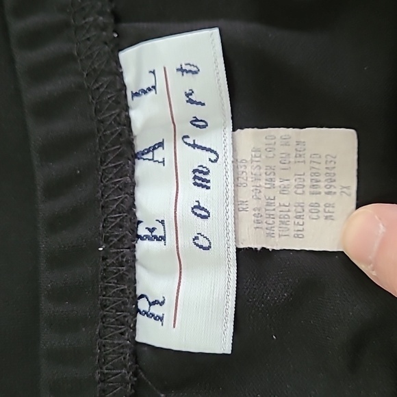 Real Comfort black maxi skirt size 2X - Picture 3 of 7